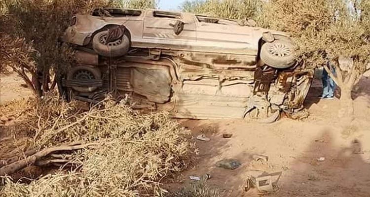جرسيف.. مصرع شخصين وإصابة 5 آخرين جراء انقلاب “طاكسي”