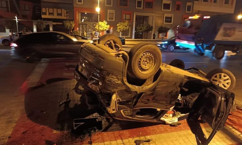 طنجة..مـ..ـصرع شخص في انقلاب سيارة تابعة لجماعة ترابية