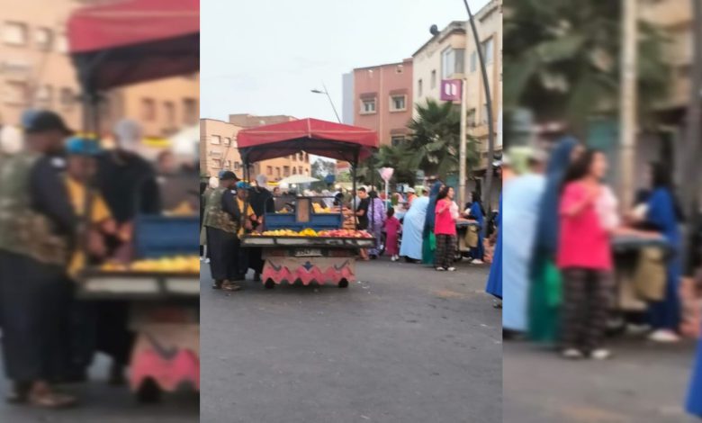 مديونة : الباعة الجائلون وعرباتهم يستعمرون الشوارع خلال عطلة “القائدة “