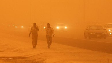 عاصفة رملية قوية تضرب شاطئ الهرهورة تليها أمطار غزيرة بالرباط